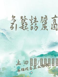 多发性胆有结石引起的原因是什么