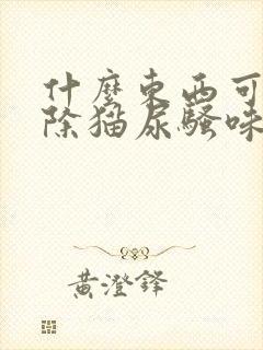 什么东西可以去除猫尿骚味