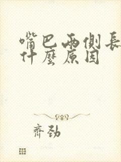 嘴巴两侧长泡是什么原因