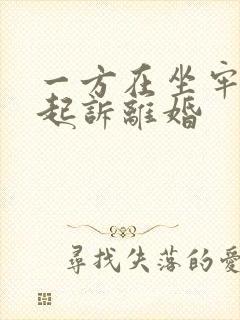 一方在坐牢怎么起诉离婚