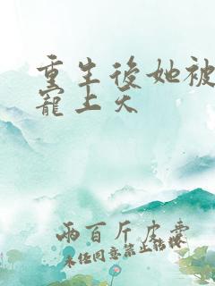 重生后她被大佬宠上天