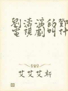 刘涛演的邓草草电视剧叫什么名字