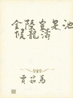 金陵岂是池中物 候龙涛