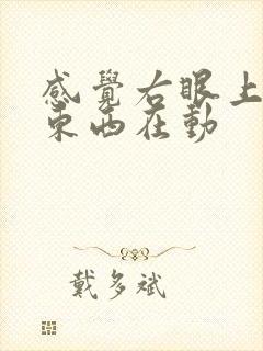 感觉右眼上面有东西在动