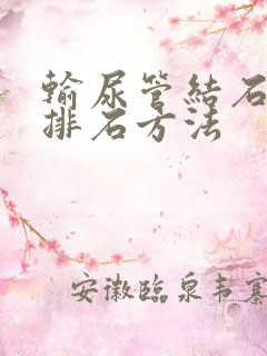 输尿管结石快速排石方法