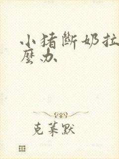 小猪断奶拉稀怎么办