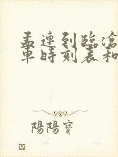 孟连到临沧的汽车时刻表和票价