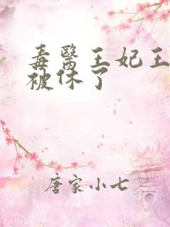 毒医王妃王爷你被休了