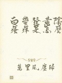 白带发黄阴道口瘙痒是怎么回事