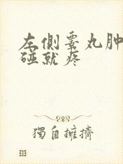 左侧睾丸肿了一碰就疼