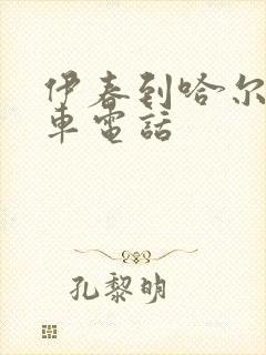 伊春到哈尔滨客车电话