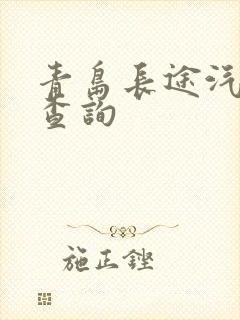 青岛长途汽车站查询