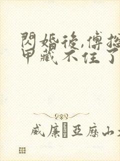 闪婚后,傅总马甲藏不住了