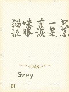 猫咪有一只眼睛流眼泪是怎么回事