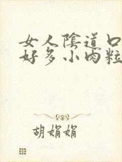 女人阴道口起了好多小肉粒