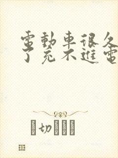 电动车很久没骑了充不进电