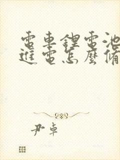 电车锂电池充不进电怎么修复视频