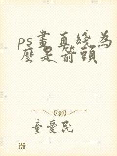 ps画直线为什么是箭头