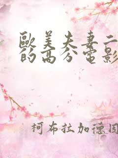 欧美夫妻二人看的高分电影