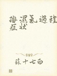 排湿气过程中的症状