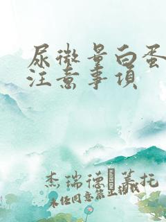 尿微量白蛋白高注意事项