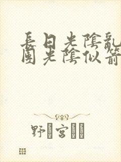 长日光阴乱作一团光阴似箭笔趣渺