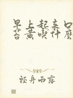 早上起来口苦舌苔黄吃什么