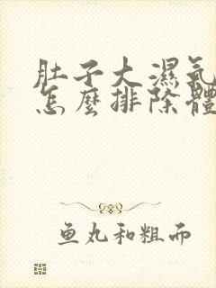 肚子大湿气太重怎么排除体内湿气