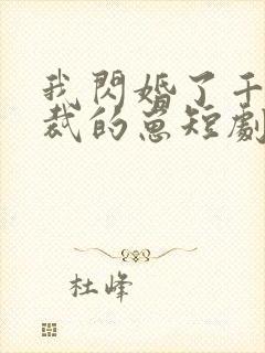 我闪婚了千亿总裁的崽短剧免费观看