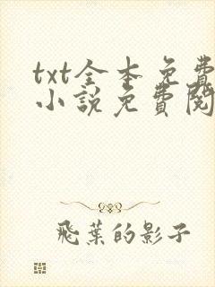 txt全本免费小说免费阅读