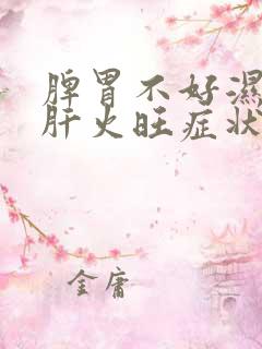 脾胃不好湿气重肝火旺症状