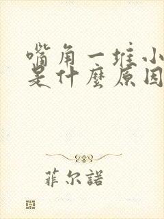 嘴角一堆小水泡是什么原因