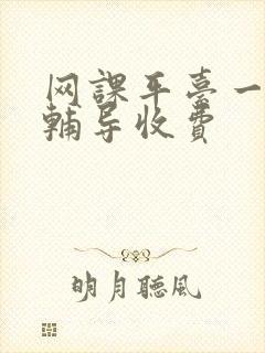 网课平台一对一辅导收费