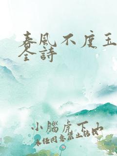 春风不度玉门关全诗