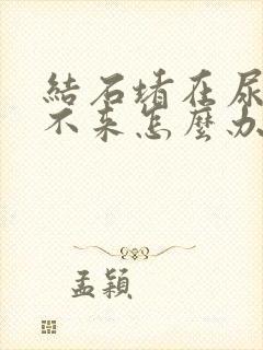 结石堵在尿道出不来怎么办