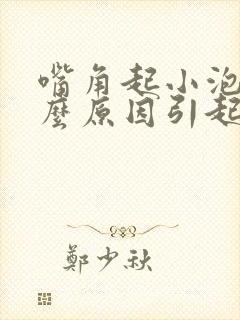 嘴角起小泡是什么原因引起的