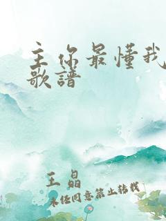 主你最懂我歌词歌谱