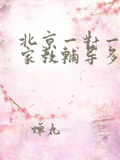 北京一对一上门家教辅导多少钱