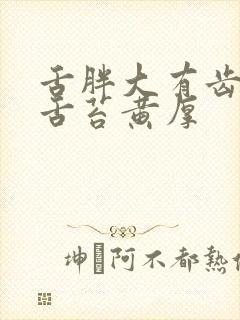 舌胖大有齿痕 舌苔黄厚