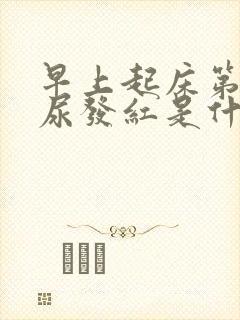 早上起床第一泡尿发红是什么原因