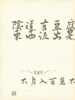 阴道有豆腐渣的东西流出是怎么回事