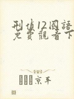 刑侦12国语版免费观看下载