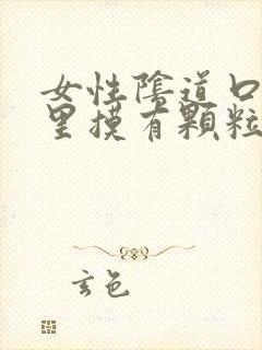 女性阴道口内往里摸有颗粒