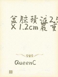 盆腔积液2.5×1.2cm严重吗