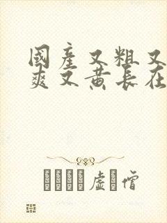 国产又粗又猛又爽又黄长在线看