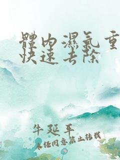 体内湿气重怎样快速去除