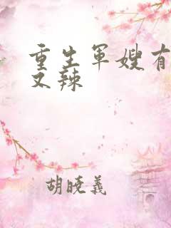 重生军嫂有点甜又辣