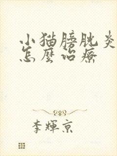 小猫膀胱炎尿血怎么治疗