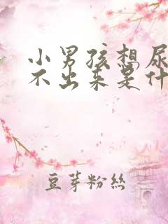 小男孩想尿又尿不出来是什么原因