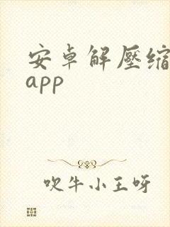 安卓解压缩软件app